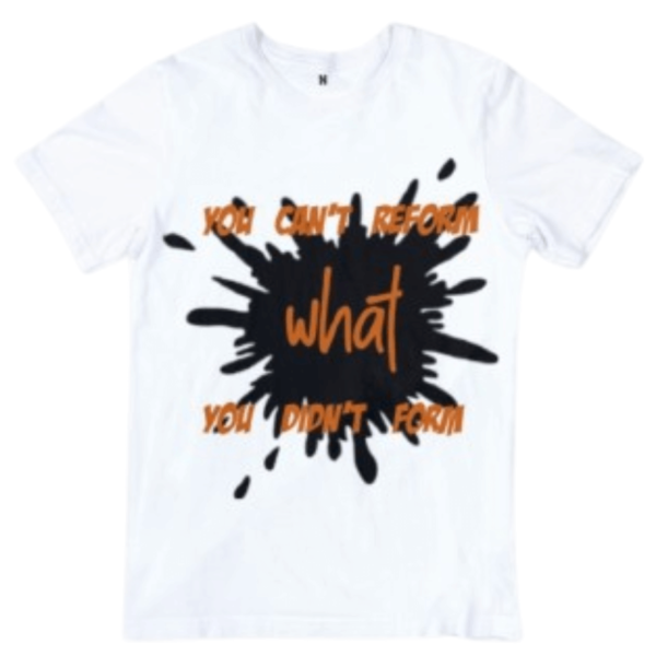 You Can't Reform What You Didn't Reform Cotton T-Shirt - Image 2